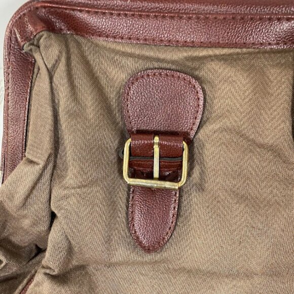Vintage Polo Ralph Lauren Canvas Leather Large Duffel Travel Bag - Picture 5 of 9